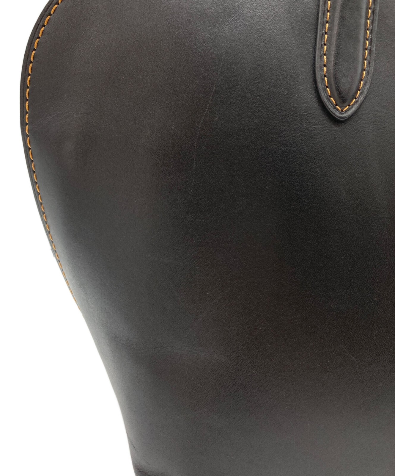 COACH Dakotah Satchel 59983 Whipstitch Handle 25×28 Black Used Women’s Bag