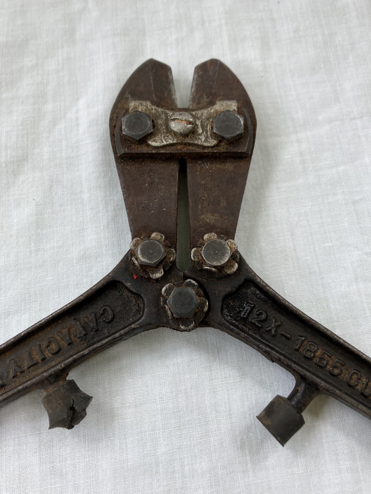 Vintage HKP H.K. Porter Inc. 12X-1855 Cutter: 1/4″ Bolts, 3/16″ Rods