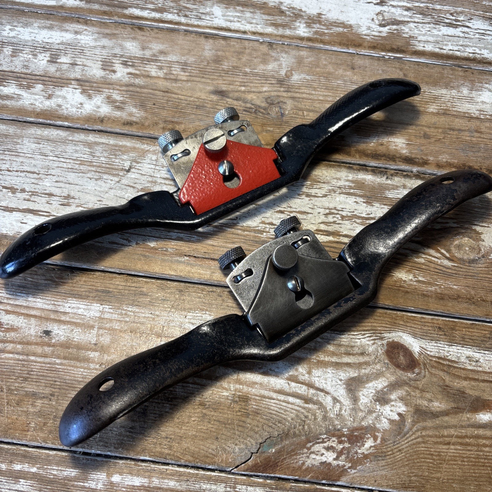 2 Vintage Stanley No151 Flat & curved Sole Spoke Shaves