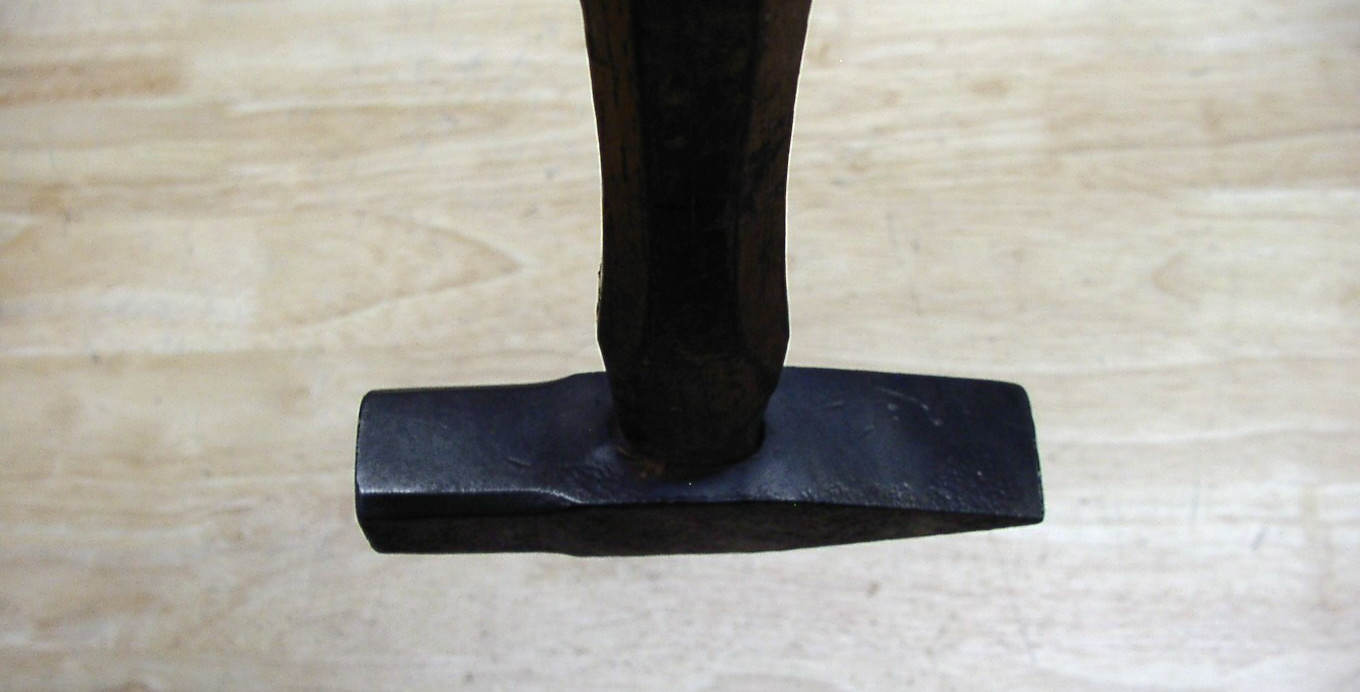 Old Used Tools,Vntg Unbranded USA Cross Peen Hammer,1lb. 6.8oz,4-15/16″ Head,VGC