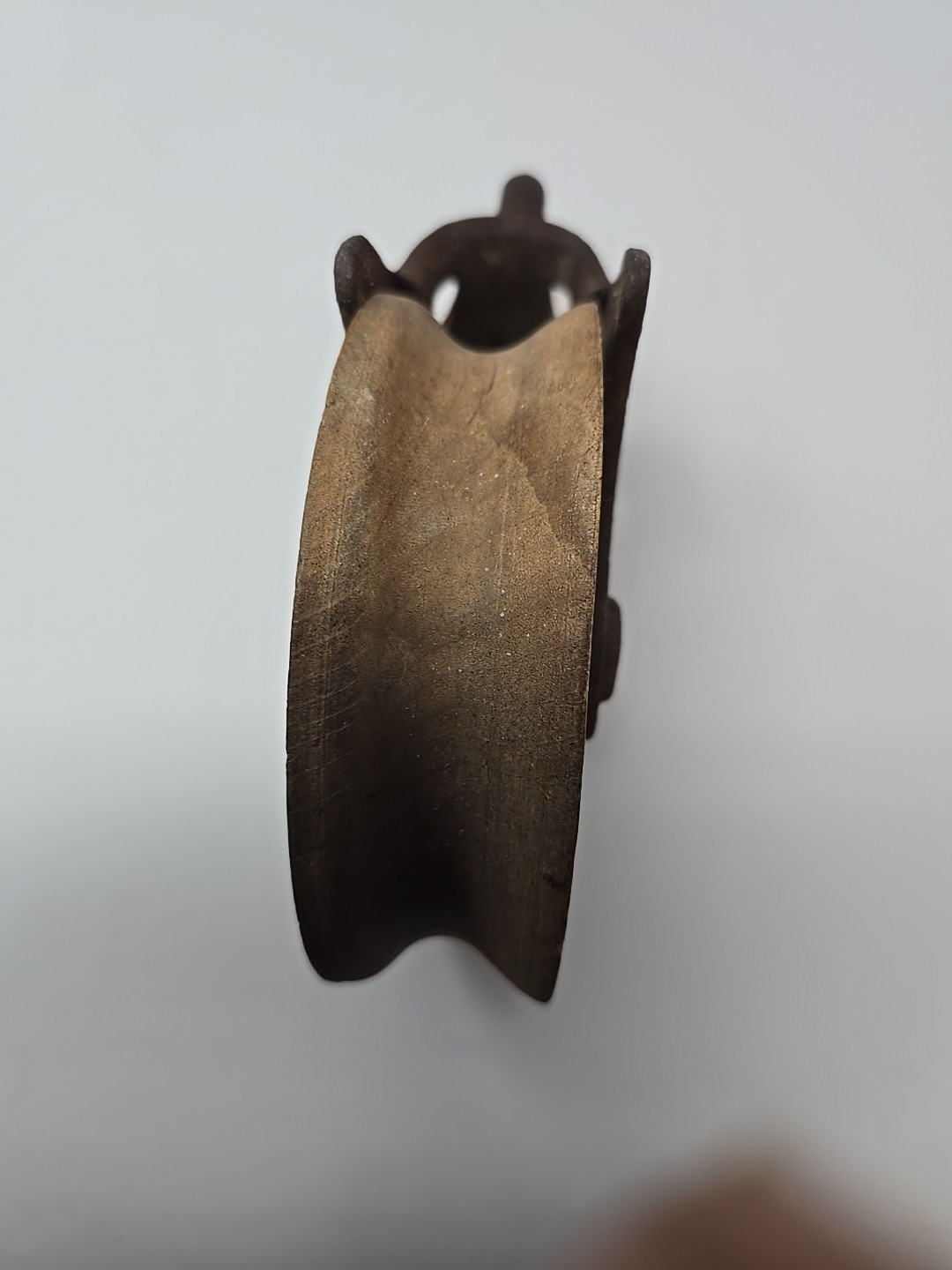 Antique 106 cast iron wood pulley