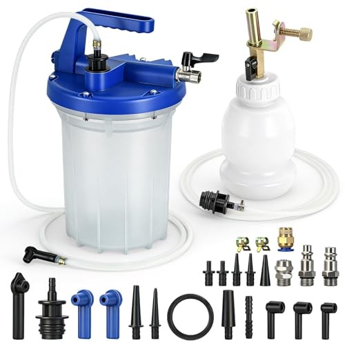 3L Vacuum Brake Bleeder Kit, Vacuum Pump Kit, ABS Brake Bleeding Tool with