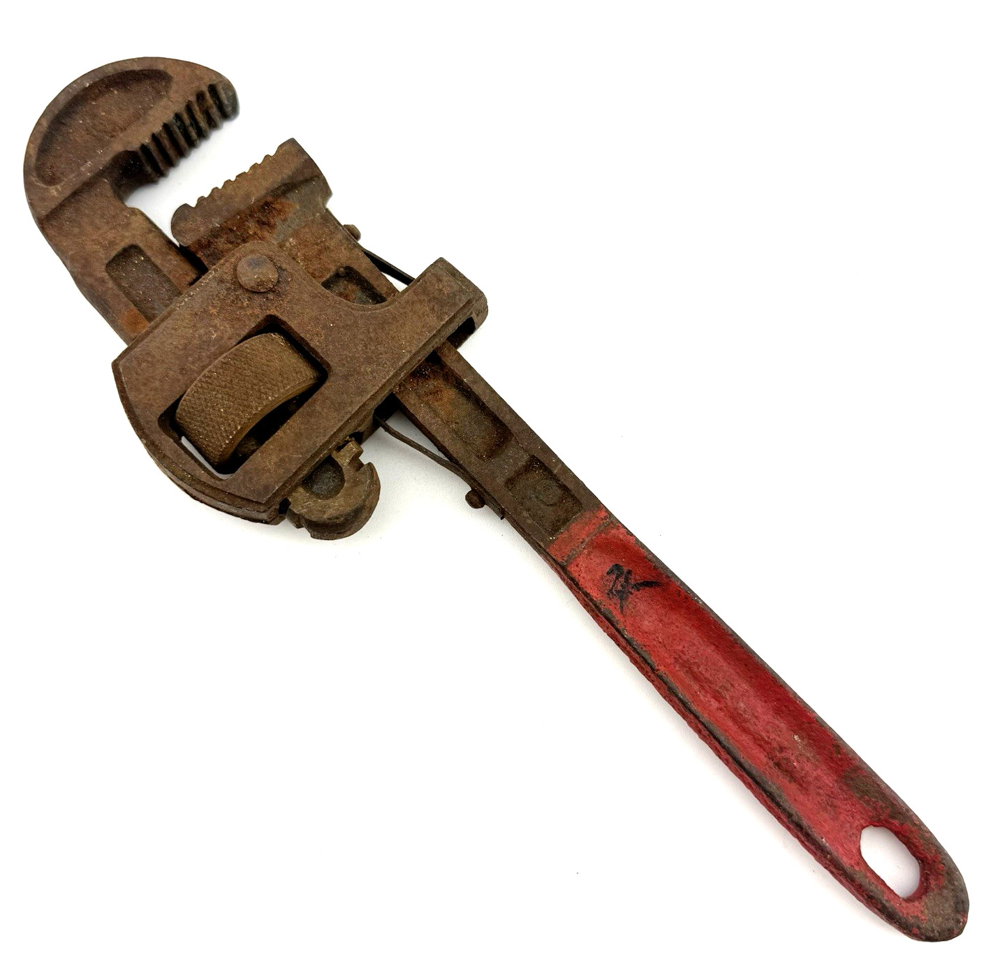Vintage 10 in Spanish Pipe Wrench Drop Forged Made in Spain