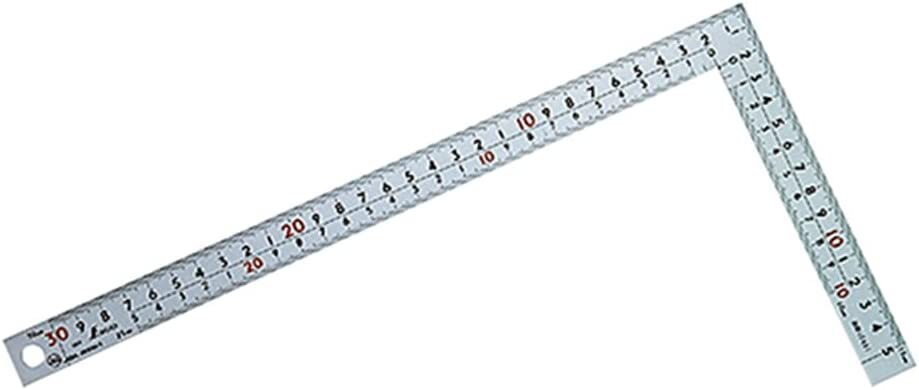 Shinwa Sokutei (SHINWA SOKUTEI) Thick wide, wide silver 30cm 10421