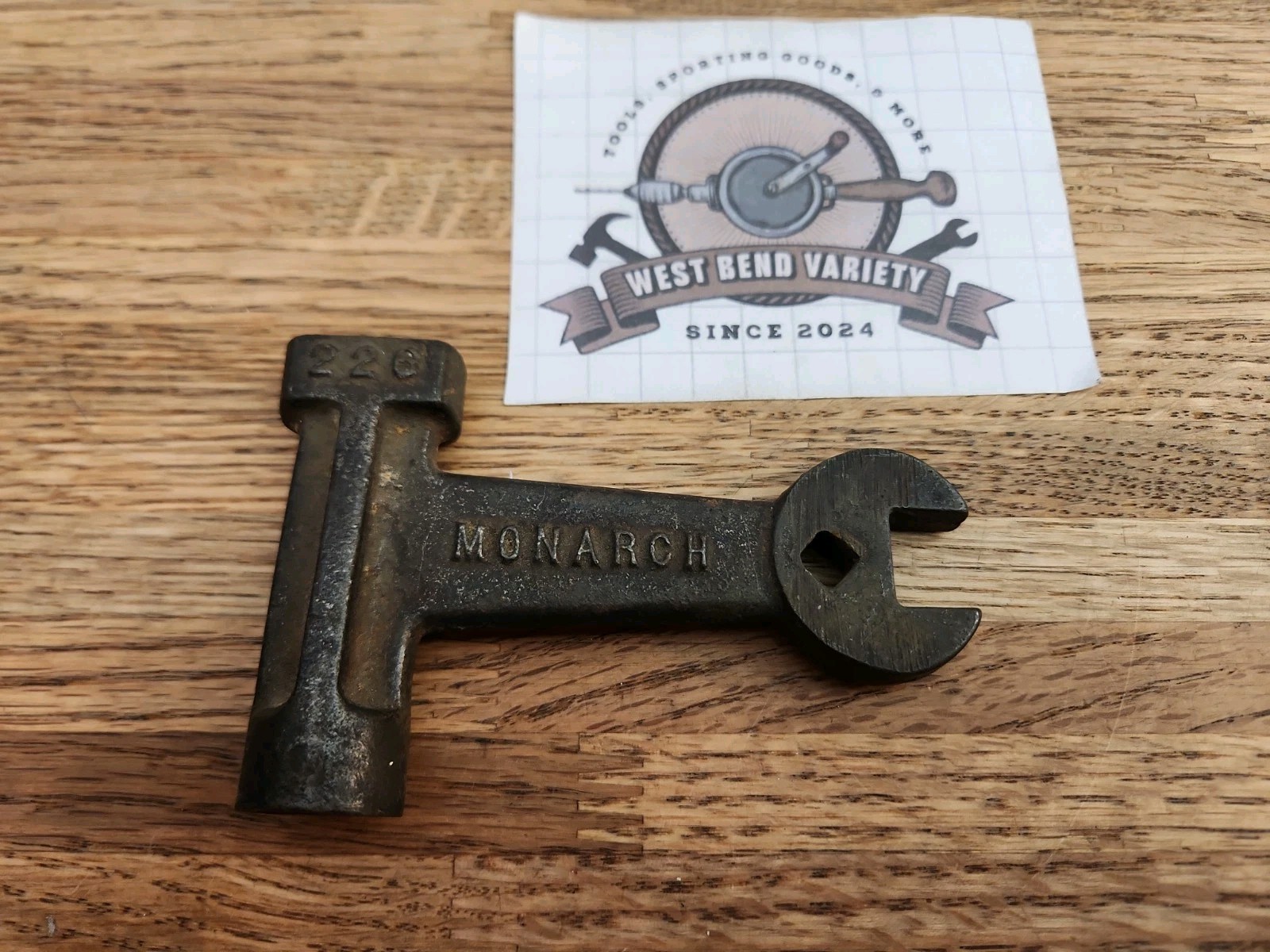 Antique Monarch 226 Cream separator or Stove Wrench Tool