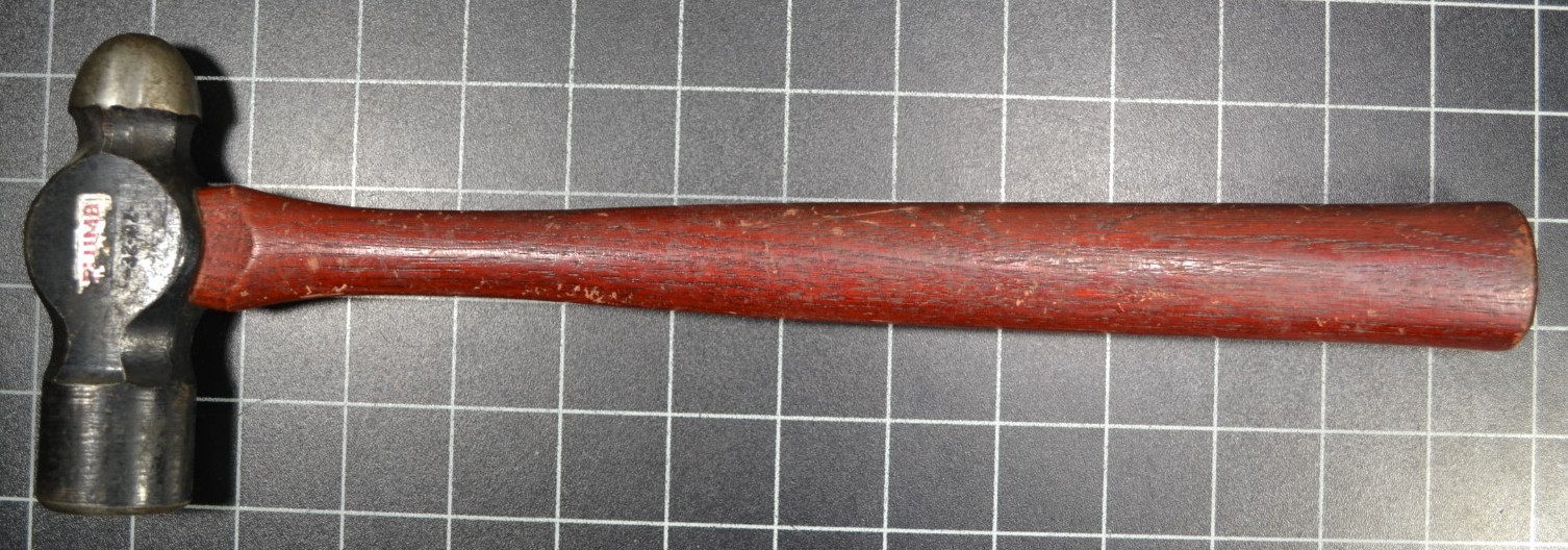 PLUMB – #0377 – 32oz – MACHINIST’S BALL PEIN HAMMER – SCREW WEDGE – ALL ORIGINAL