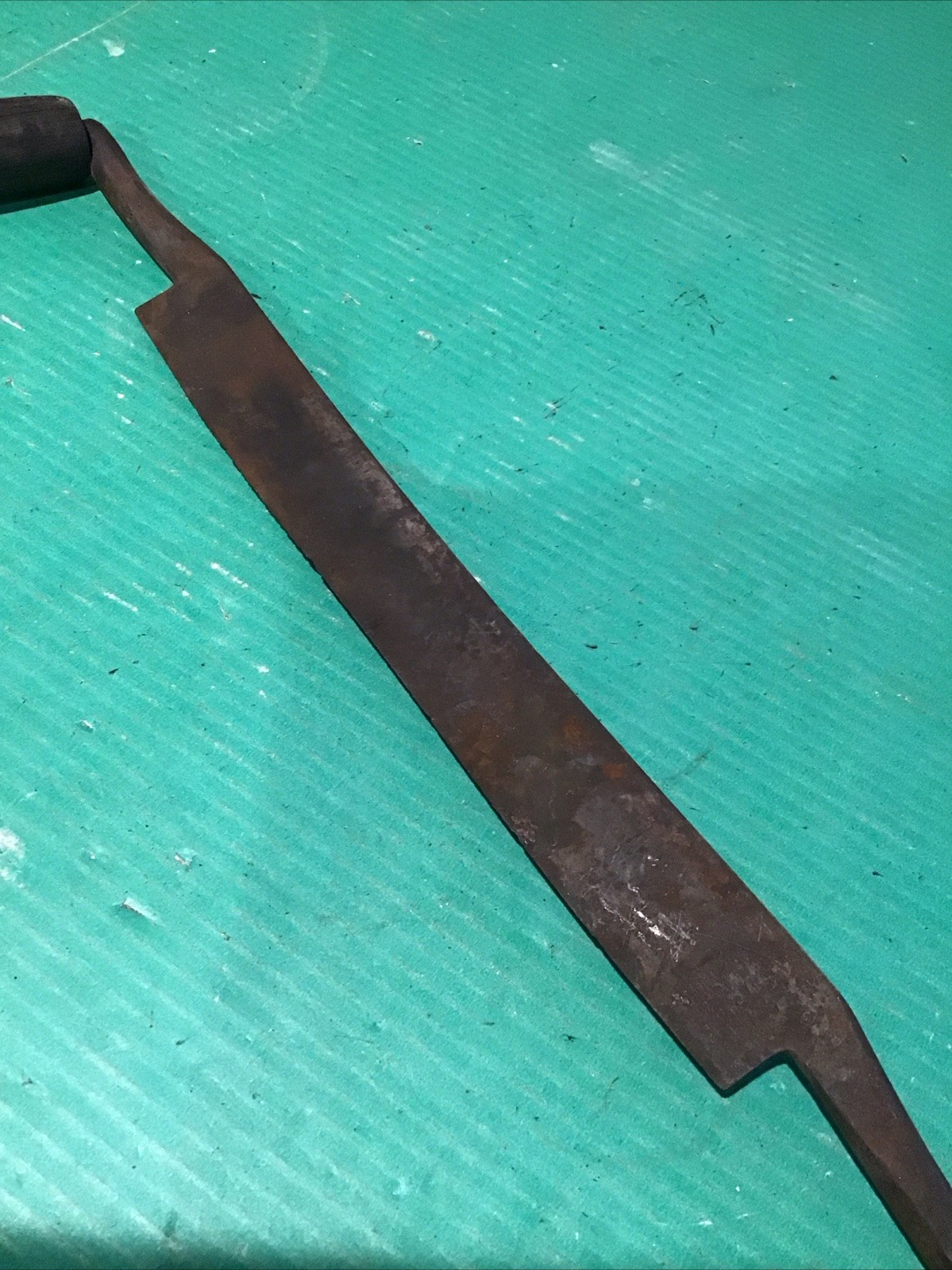 Large 12” Draw Knife Vintage Antique Log Bark Cleaning Tool Beaver Flesher