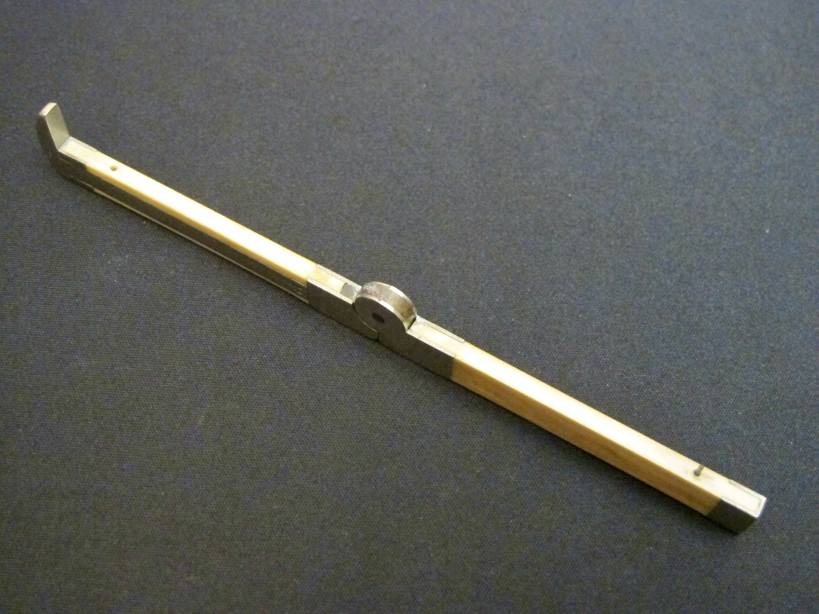 Very Rare Vtg “STANLEY” Machinist #38 Silver Pocket Caliper Rule Antique Tool
