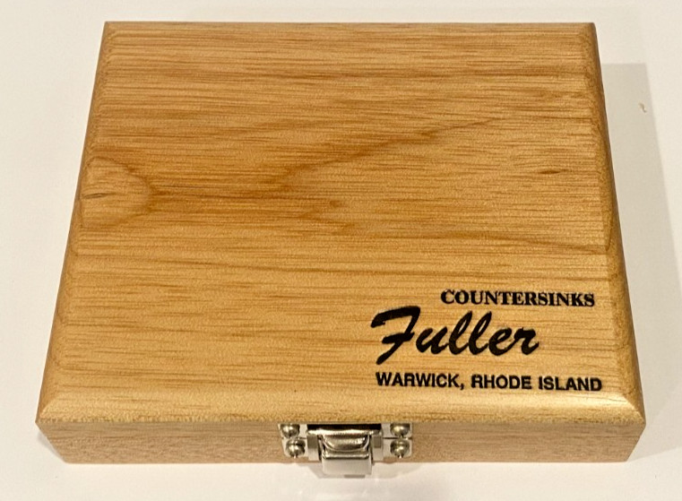 Vintage W.L. Fuller 10-PC Countersink Tapered Drill Bit Set Wooden Box NOS USA