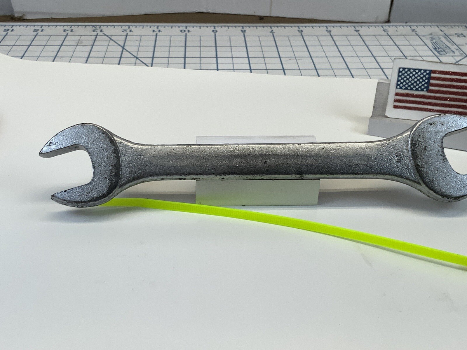 Unbranded 13/16in. X 7/8in. Open End Wrench, USA Made – Neon Tag