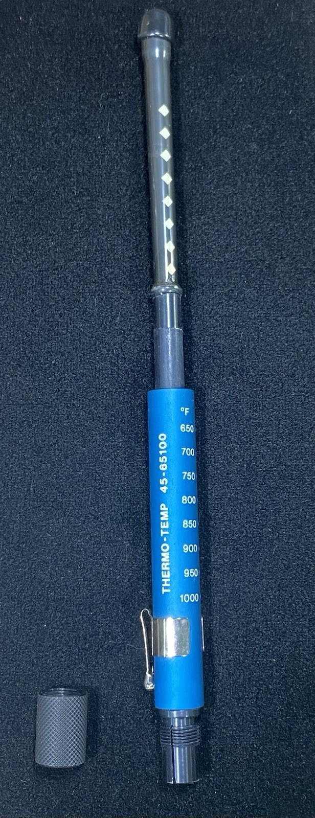 Set of 2 ~ Thermacote Thermo-Temp Pocket Pyrometers ~ 250-600 & 650-1000 Degrees