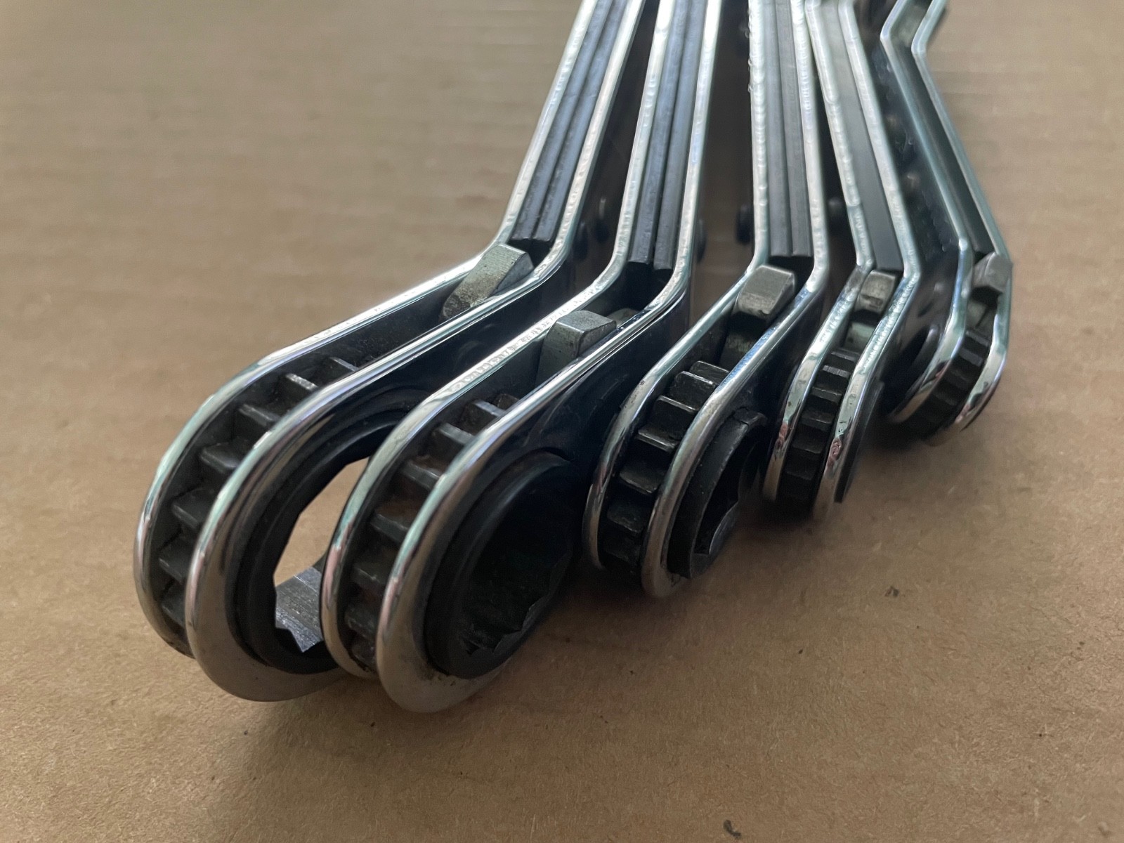 Vintage KLEIN TOOLS Wrench 5pcs Offset Ratcheting Box End