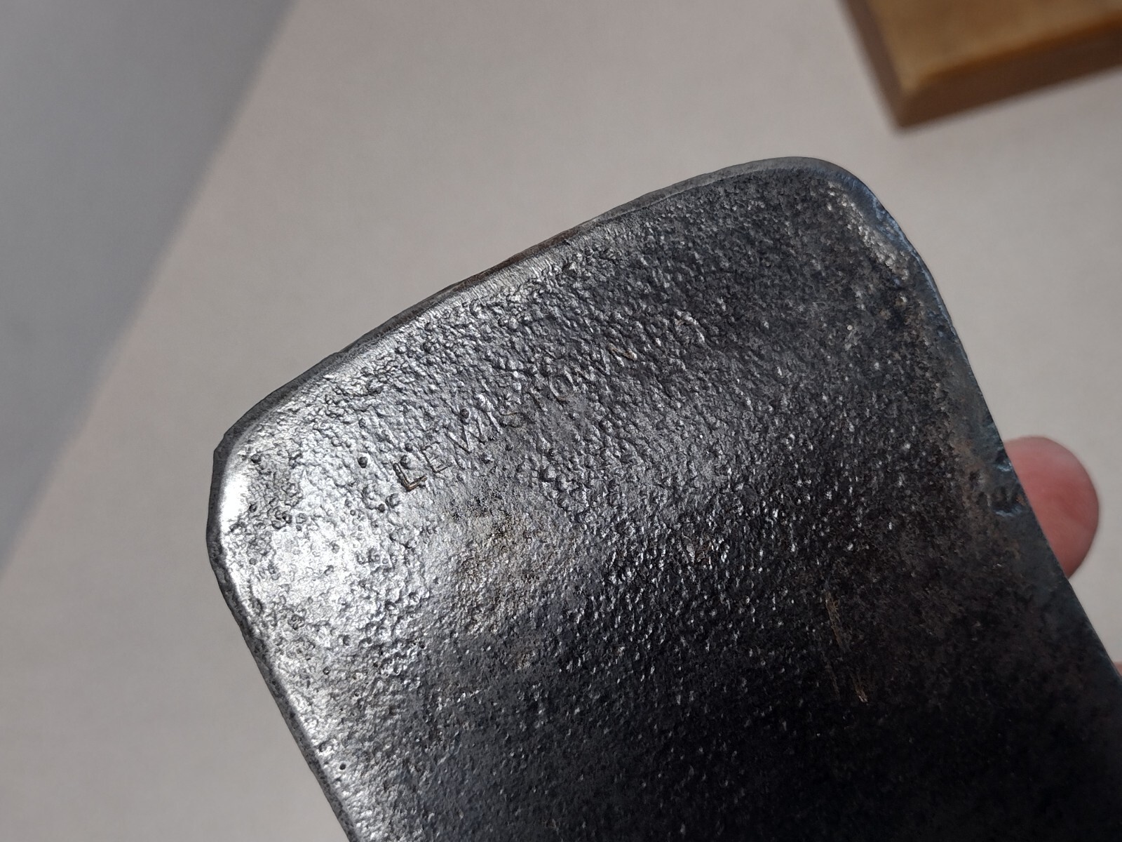 Vtg Single Bit Axe Head 3lb 2 oz 4.5” Bit Marked Lewistown PA (143)