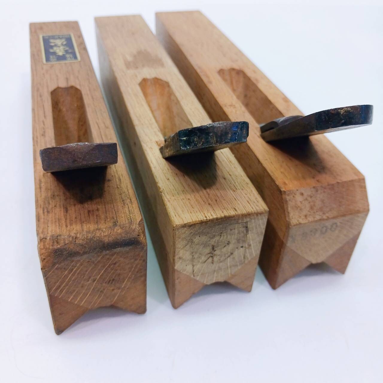 Japanese Chamfer Plane Kanna set of 3 5mm-7.4mm YOSHIHIRO 嘉宏 SUGI 杉 From Japan
