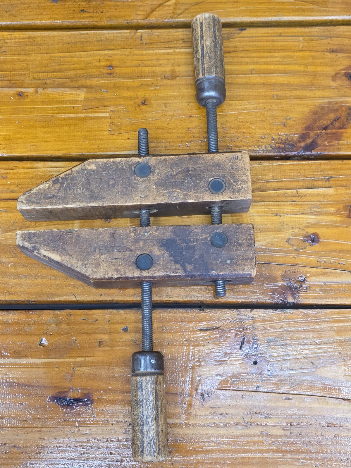 Vintage 708 Cincinnati Tool Company 8″ Adjustable Wood Screw Clamp