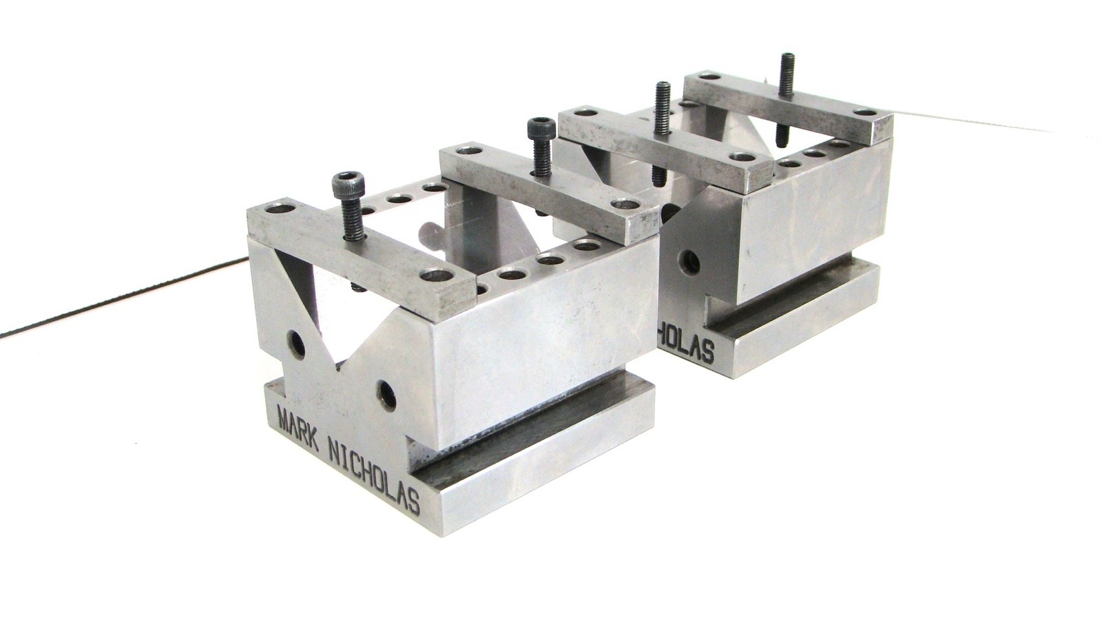 Precision V Block Set- Machinist- Toolmaker- Small – 3″ L x 3″W x 2-1/4″H