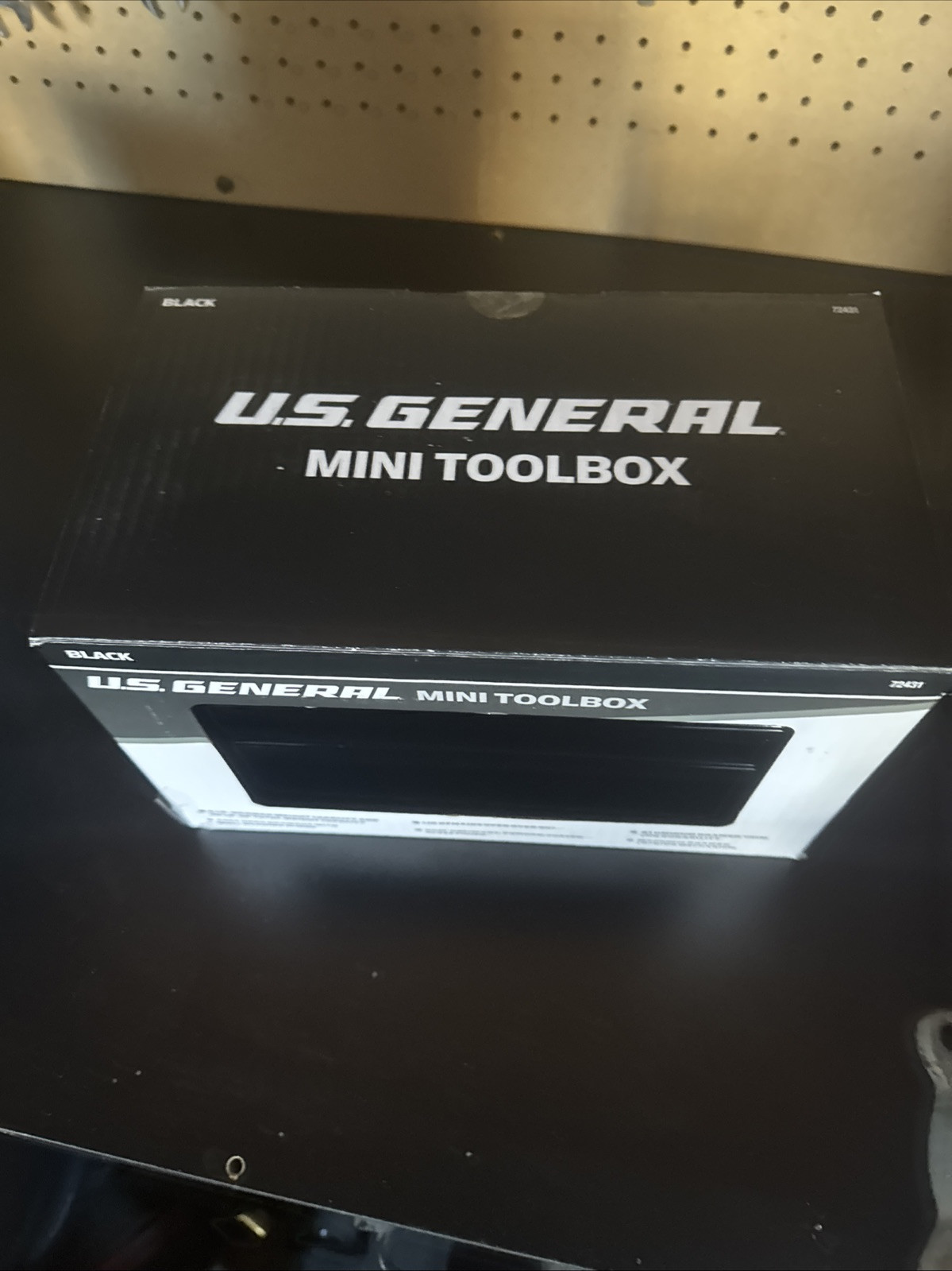 US General Mini Tool Box. Harbor Freight. Black- Brand new