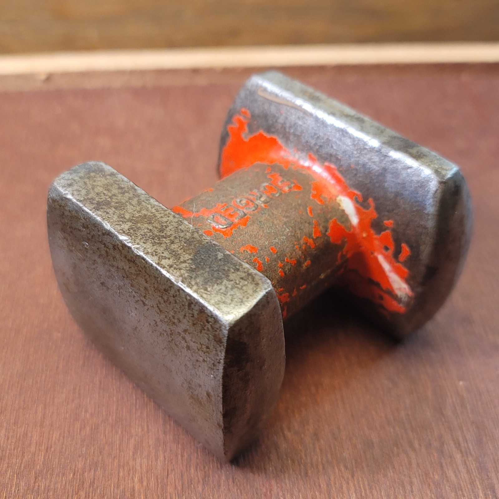 VTG “Forged” Double End Hand Dolly Metal Working Tool – Red Coloring – 2 Lbs.