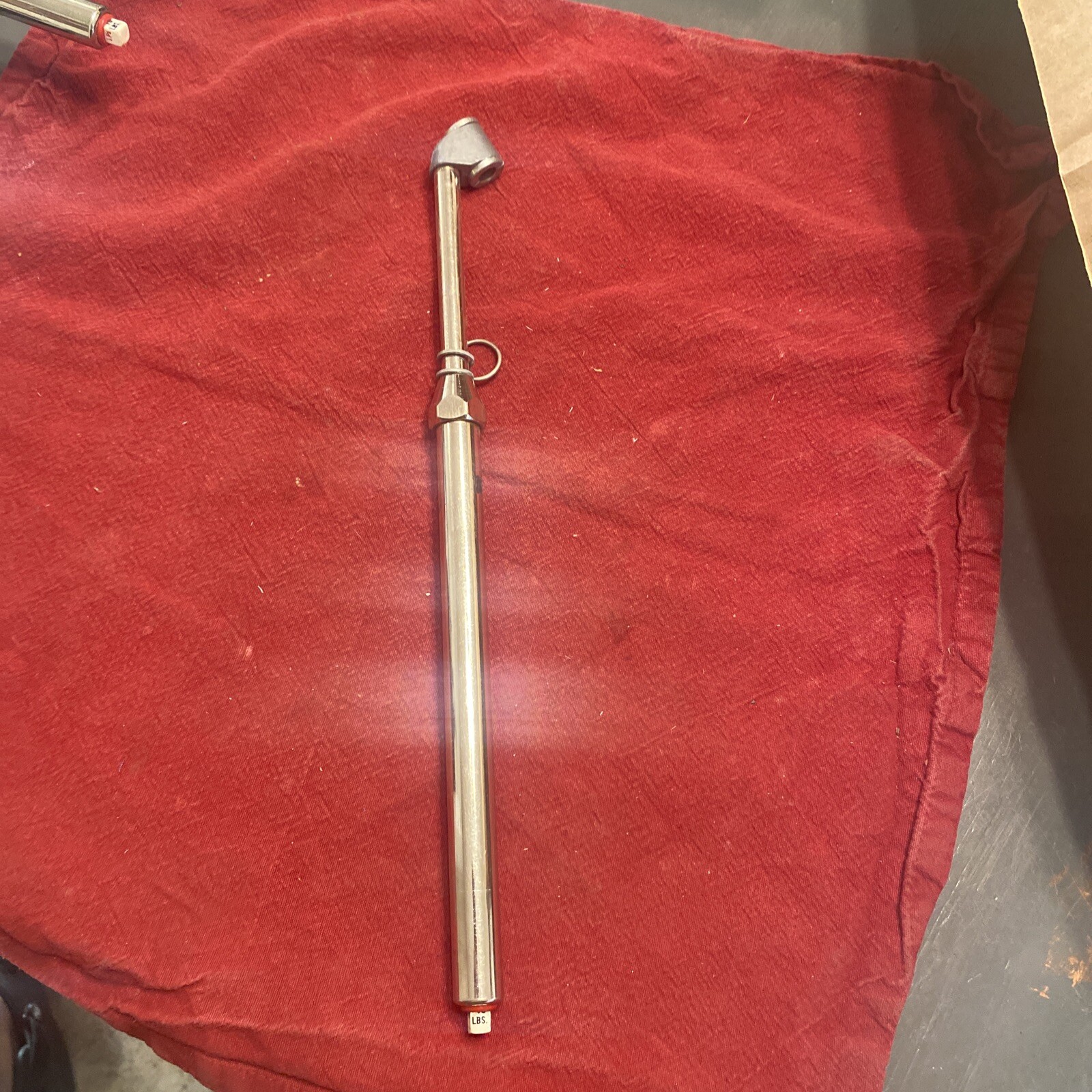 HEAVY DUTY STAINLESS MILTON VINTAGE NYLON BAR SERVICE GAGE AIR GAUGE 976 TOOL
