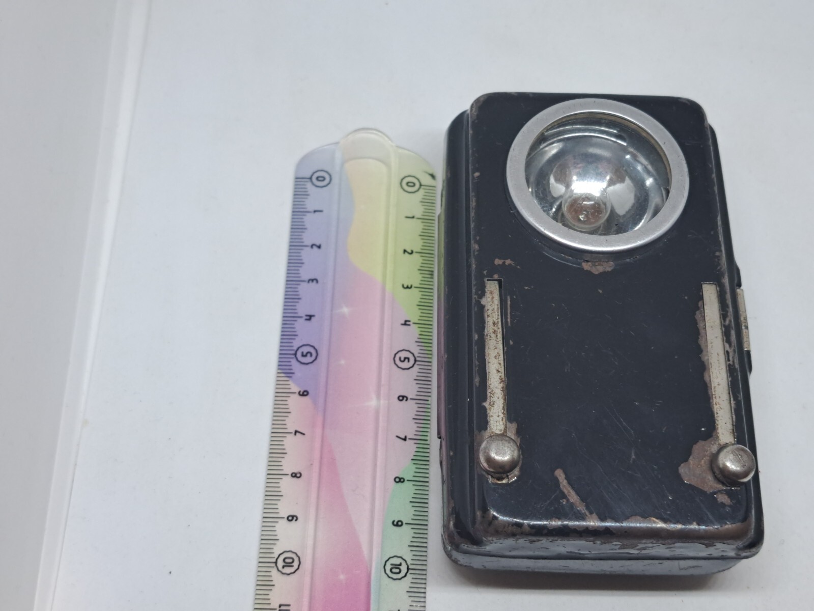 Flashlight Vintage LANTERN Soviet Signal Pocket 1960-70 USSR RARE ORIGINAL
