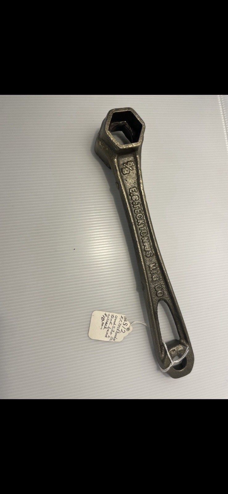 vintage 5/8″ silo wrench E.C. Tecktonius MFG Co. Racine, Wisconsin, S12