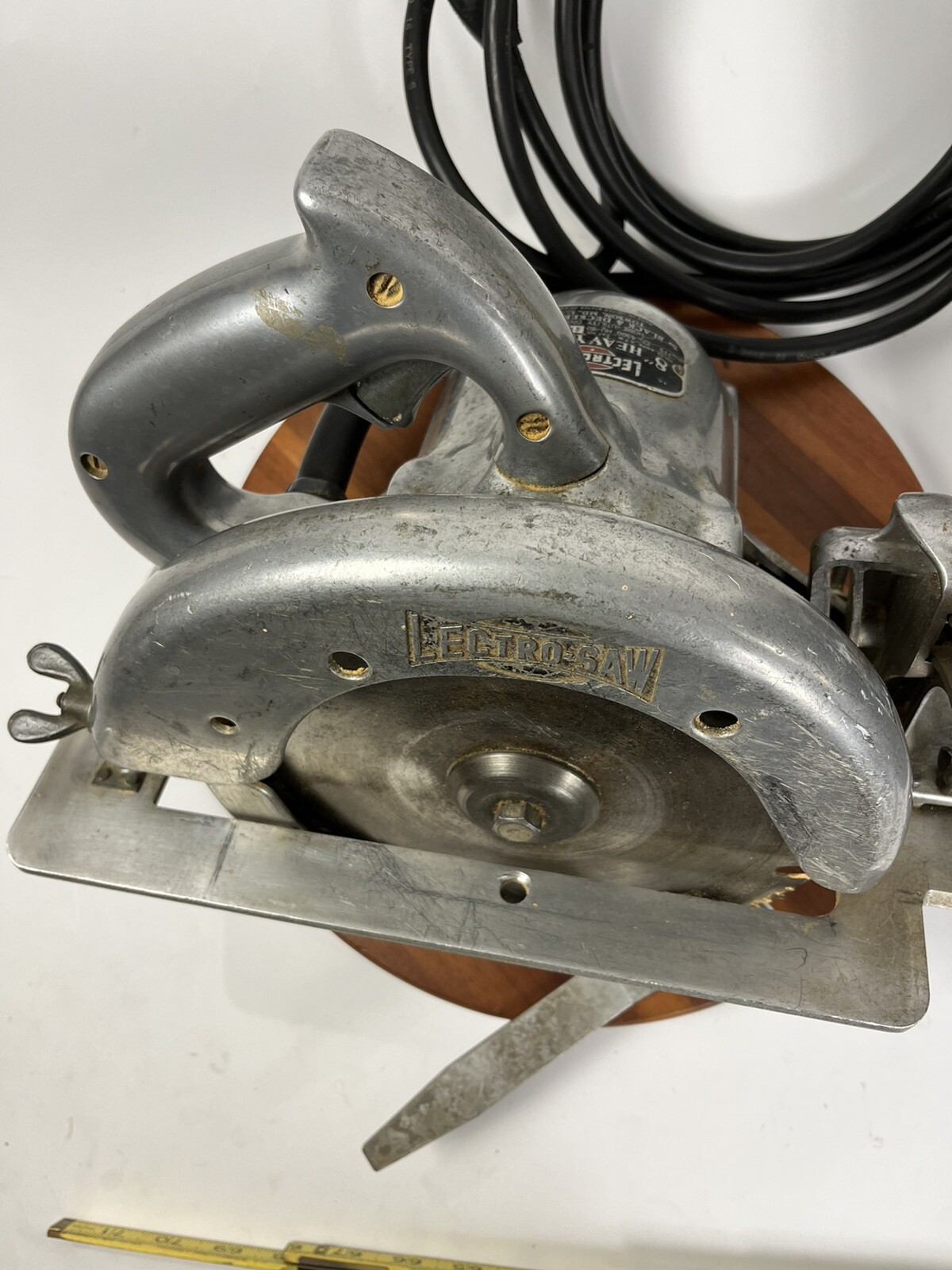 Vintage Black & Decker Lectro Circular Saw HU-80 8″ Heavy-Duty 4500rpm &Case USA