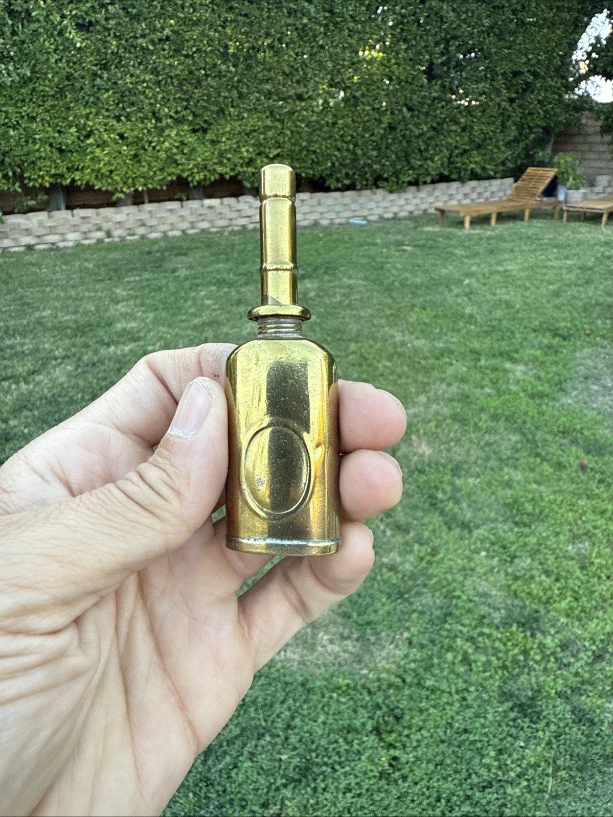 Restored Vintage Antique Tool Brass Machinist Oiler Oil Can Patented USA. Z9