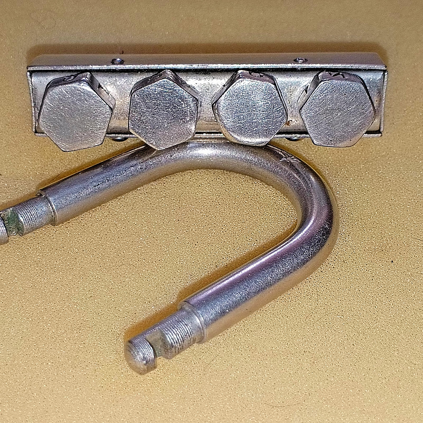 Vintage USSR Padlock with 4 Code Combination RUSSIAN LETTERS on the turn handle