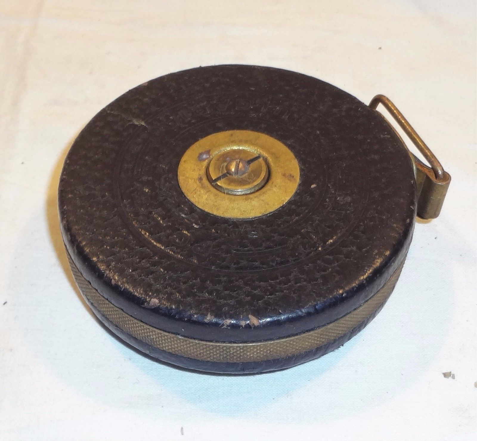 VINTAGE METAL RETRACTIVE MEASURE TAPE * SOFIA * RPGP 10 METERS * BULGARIA