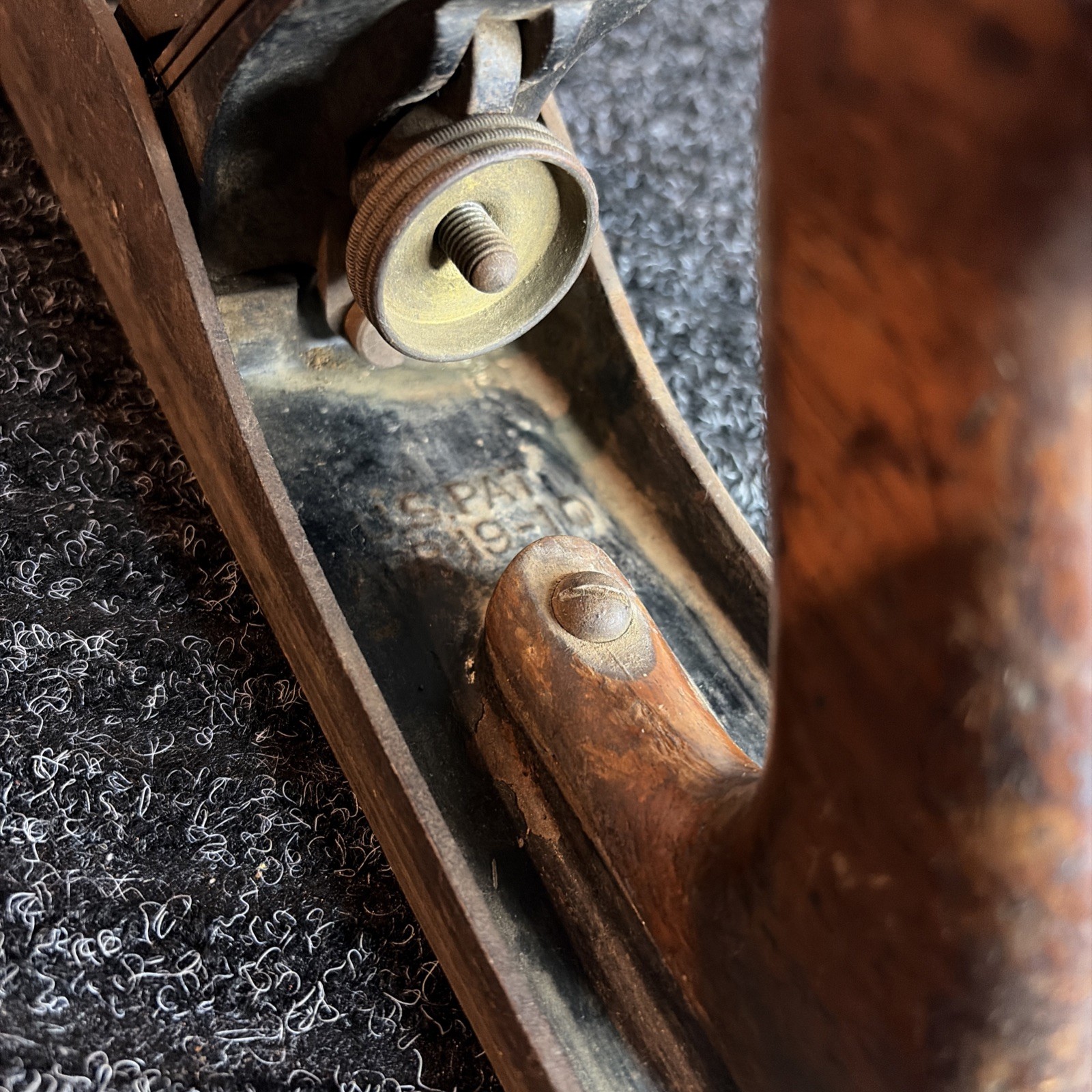 VINTAGE STANLEY BAILEY NO. 5 Wood Plane Patent APR 19-10, Smooth Bottom 14”