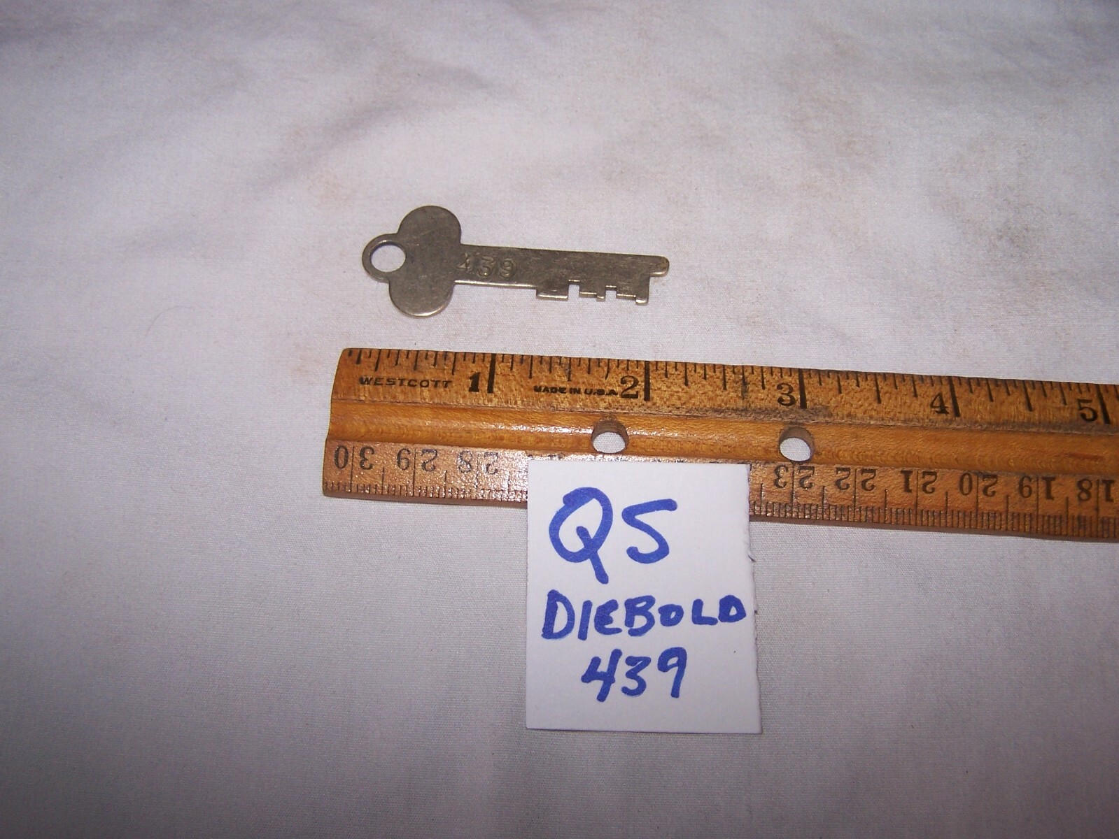 Vintage DIEBOLD 439 Used Key CANTON OHIO – Lot QS