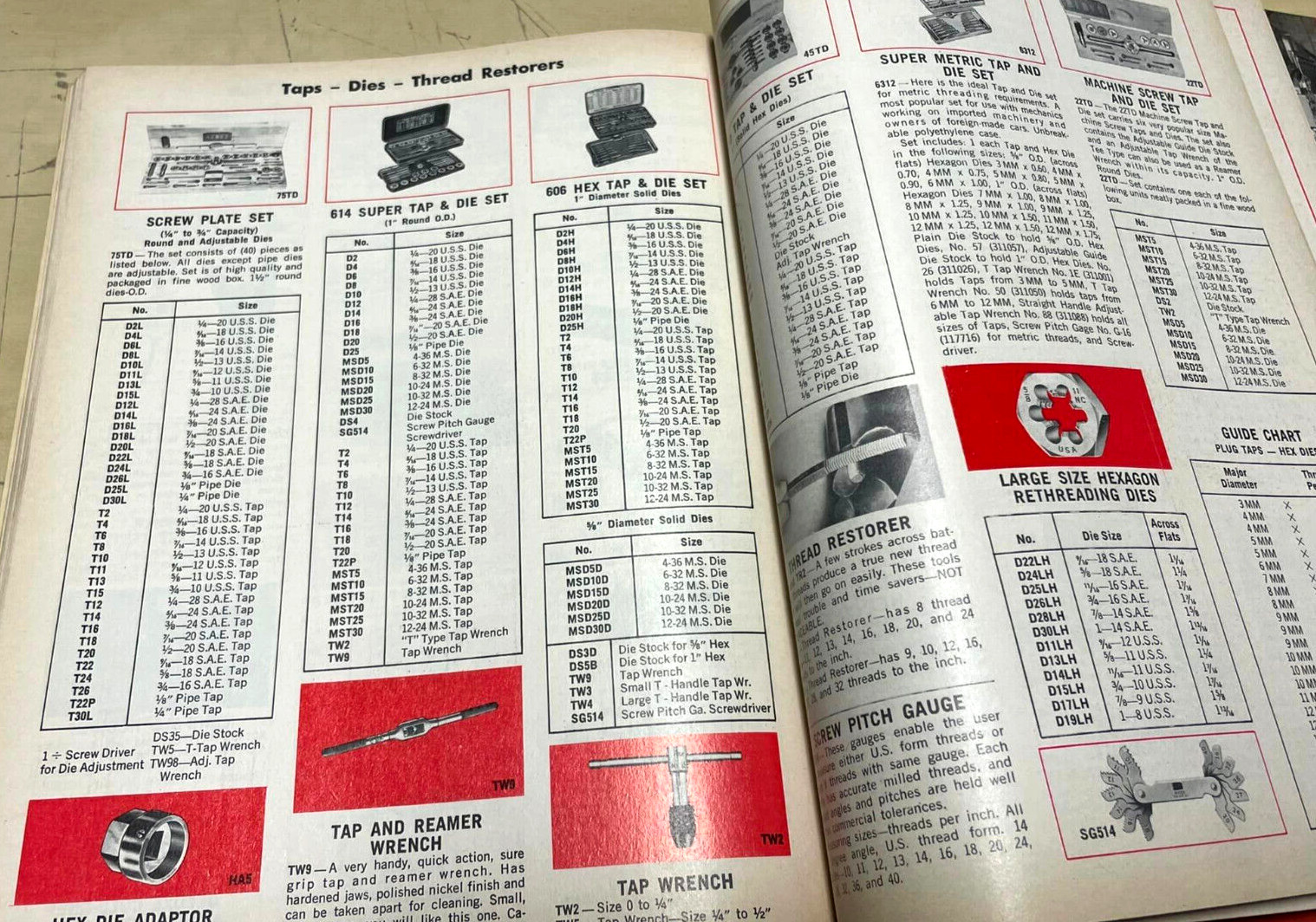 Vintage Original Mac Tools MTA Catalog 375 Dependable Source & 1973 Price List