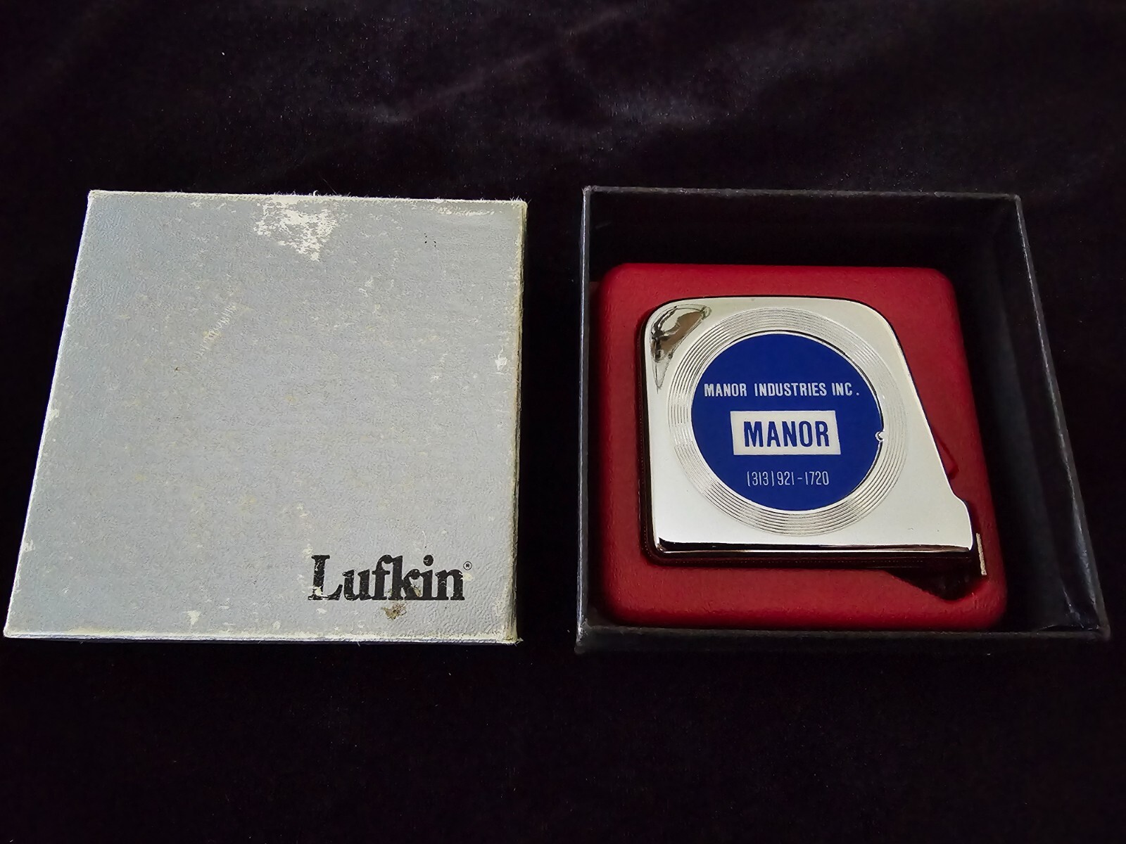 Vintage Lufkin Ruler Manor Industries Detroit 313 Metal Stamping – 8ft