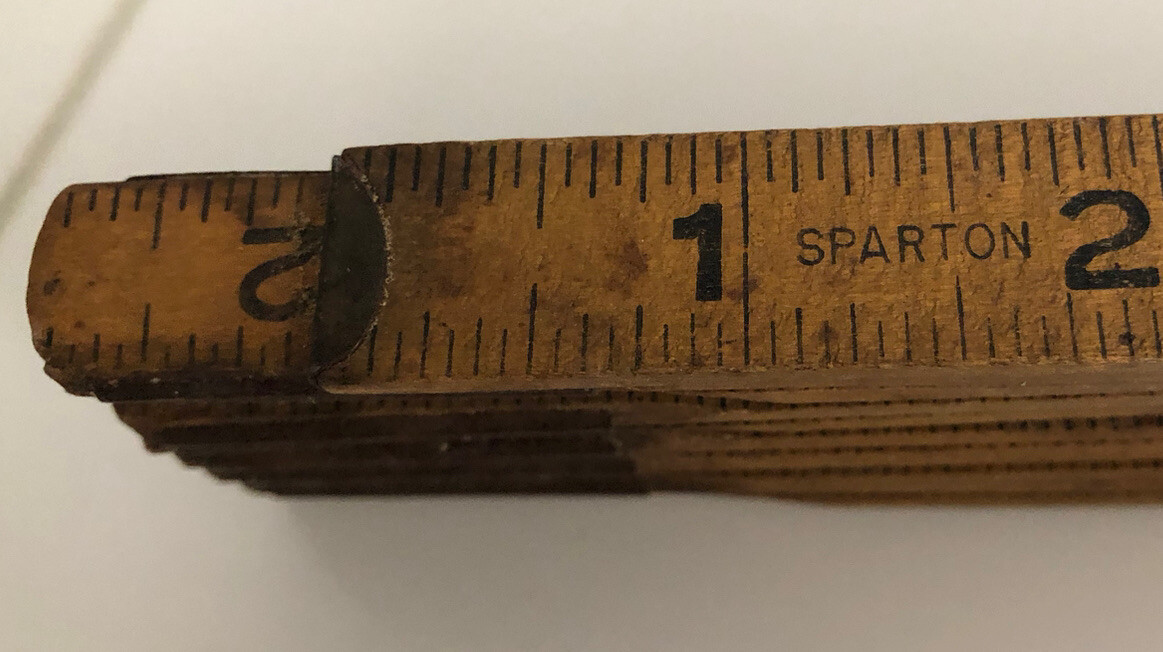 SPARTON VINTAGE 72″ EXTENSION FOLDING WOOD RULE