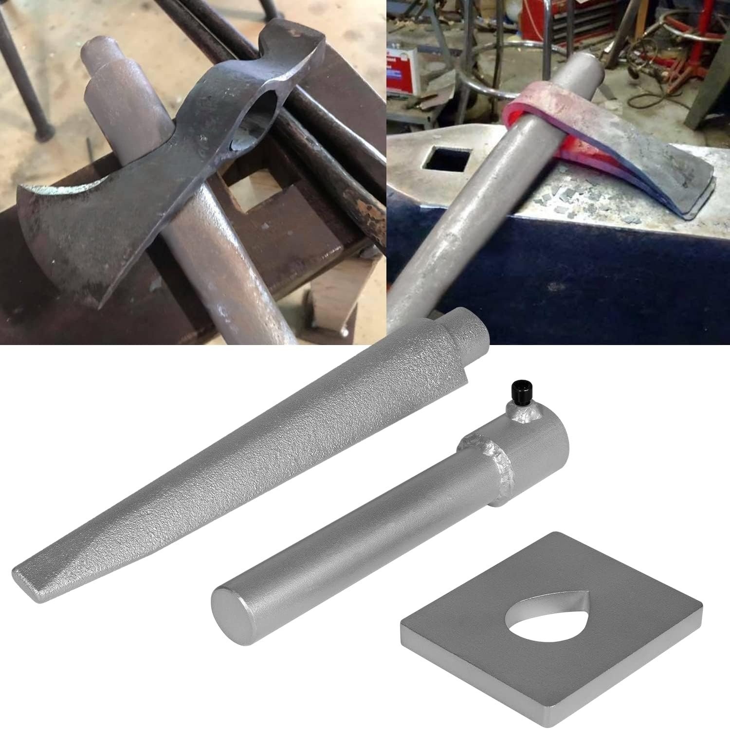 Tomahawk Forged Axe Eye Drift Mandrel Blacksmith Tool Kit Handle Bolster Plate –
