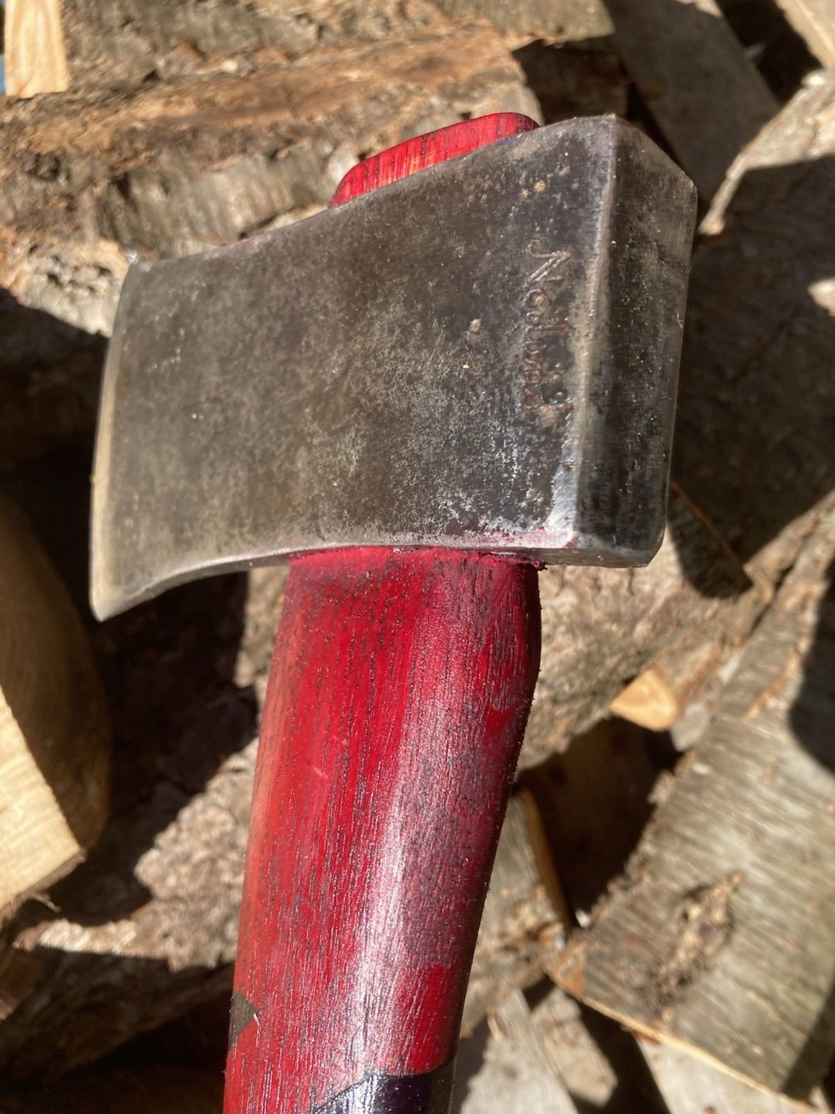 Norway Hatchet, 5 in steel blade, 14 in wood handle, red/black, 2 lb