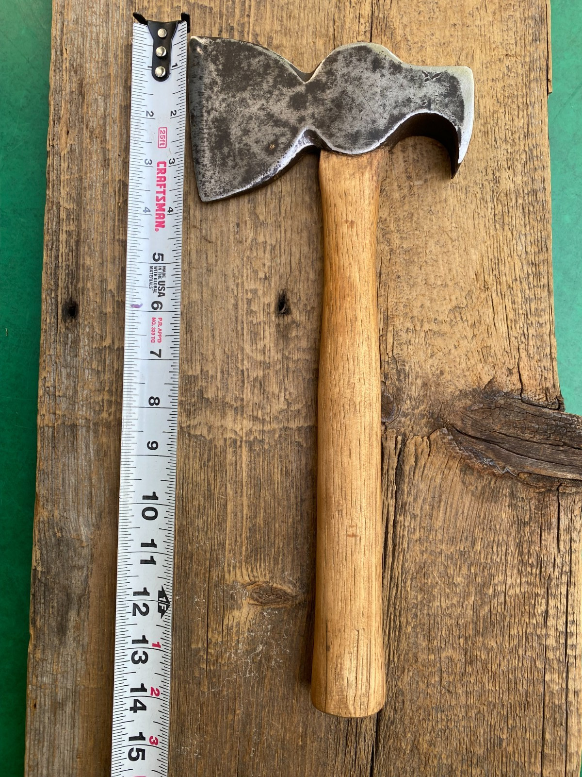 Vintage Carpenters Nail Puller Claw Hatchet Hewing Axe 14” Long