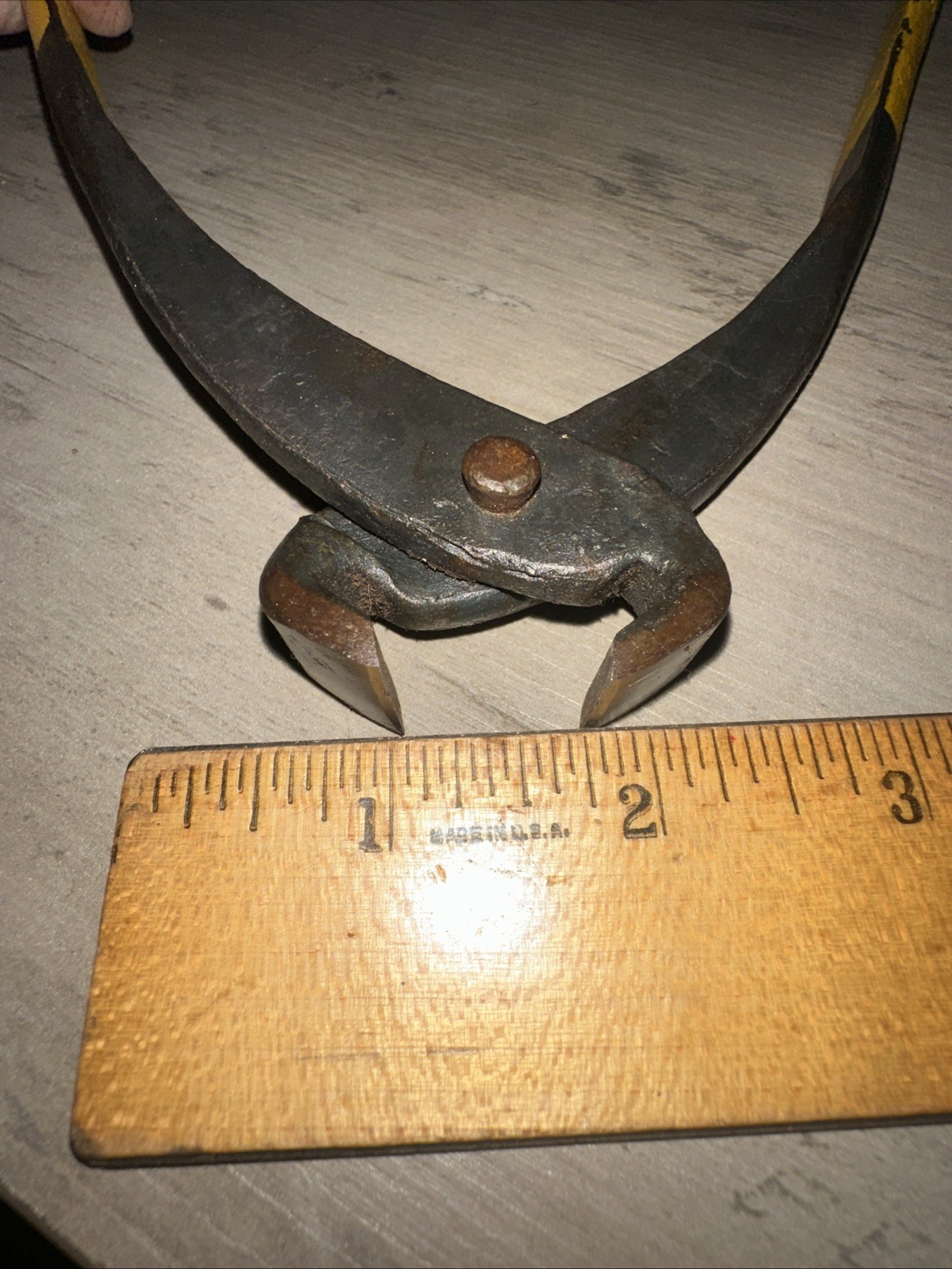 Vintage End Cutting Pliers Nipper Horse Shoe Blacksmith Tool Steel 7 inch