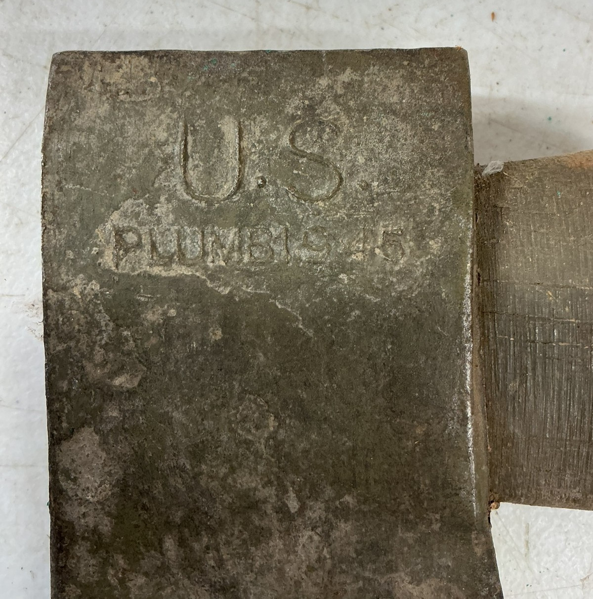 Plumb 1945 Axe, WWII US Army Hatchet, Military Green Axe with Leather Sheath`