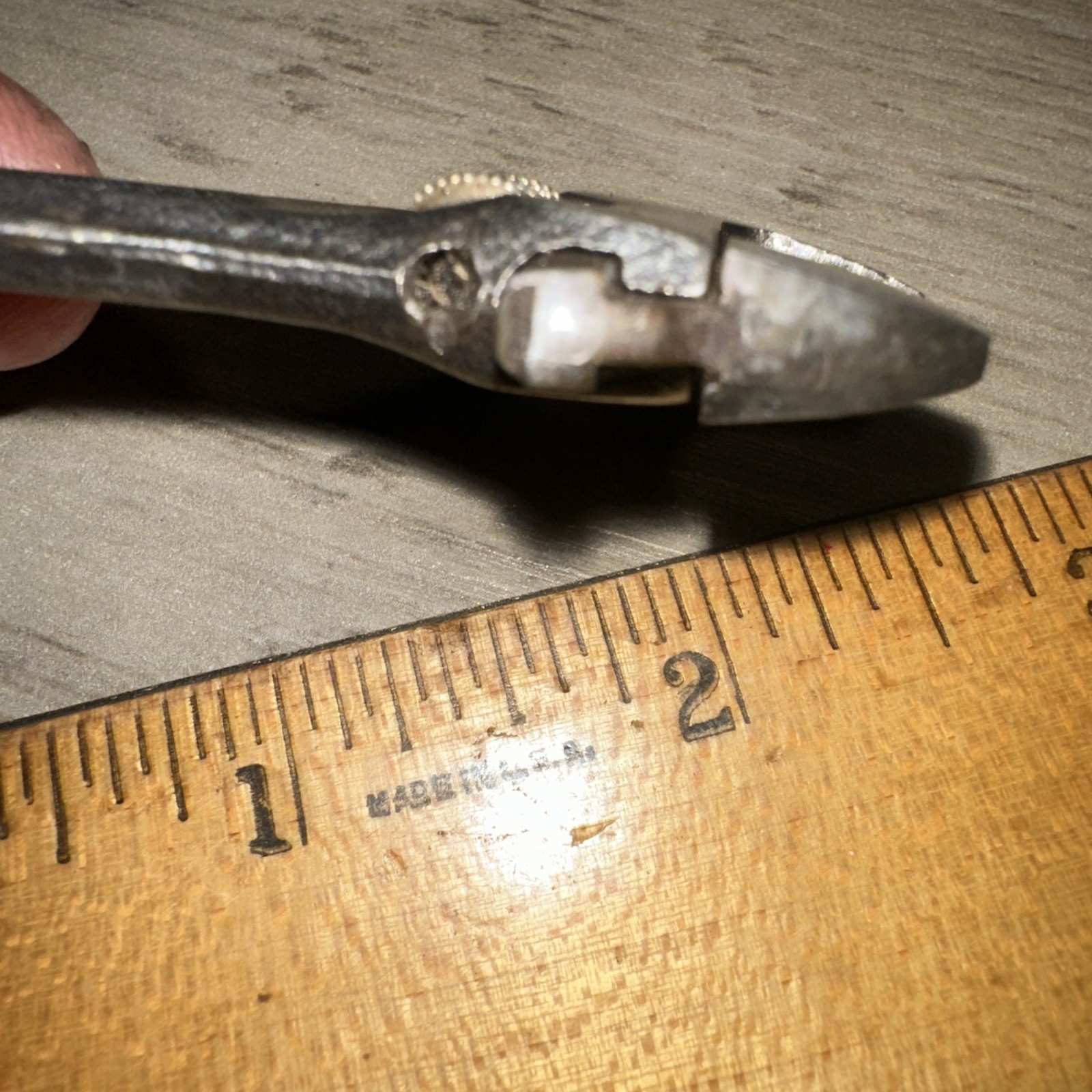Vintage Utica 4” Adjustable Wrench Three Diamond Logo USA Rare!! 90-4