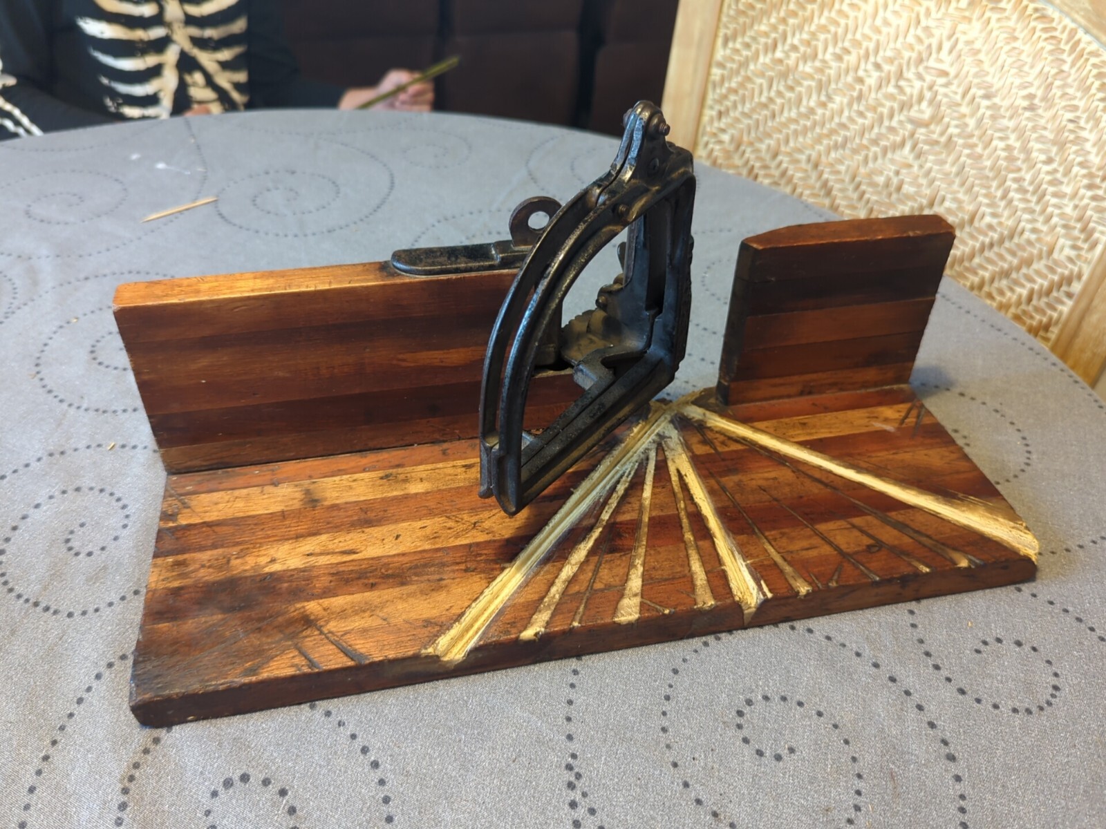 Cast Iron And Wood Perfection Miter Box By Union Hardware Co. Kenetticut…