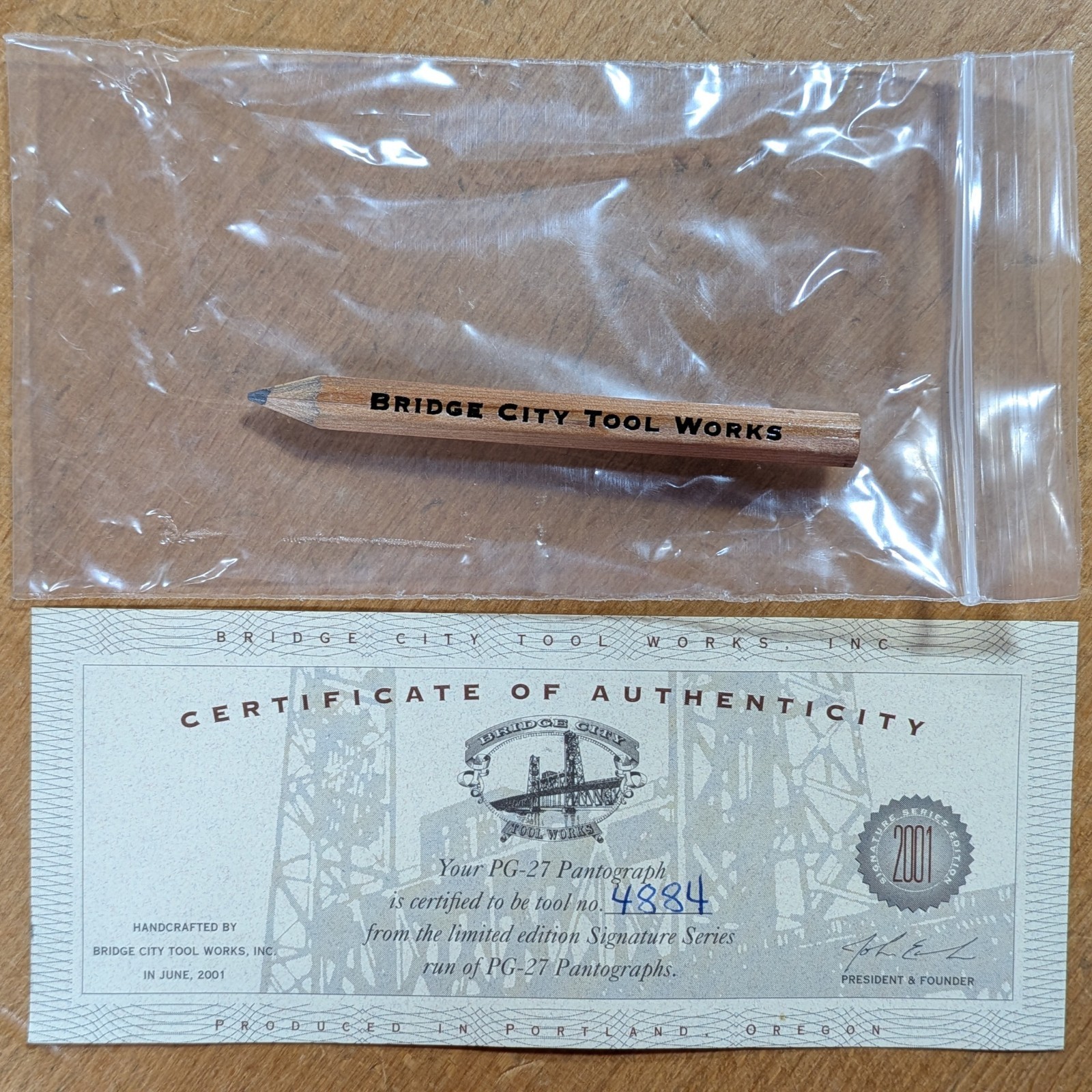 Rare Bridge City Tools PG-27 Pantograph NOS ’01 limited edition Signature Series