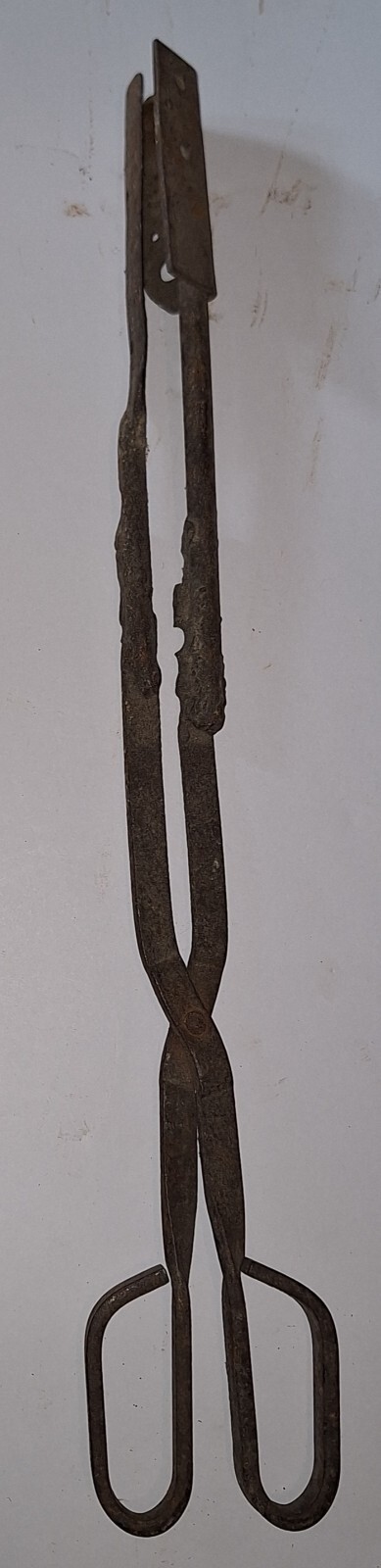 blacksmith tongs scissors, home-made, 19 inches long