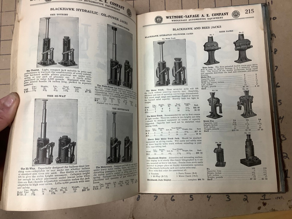 Vintage Catalog: 1928-1929 Automotive equipment WETMORE-SAVAGE #29; 380pgs