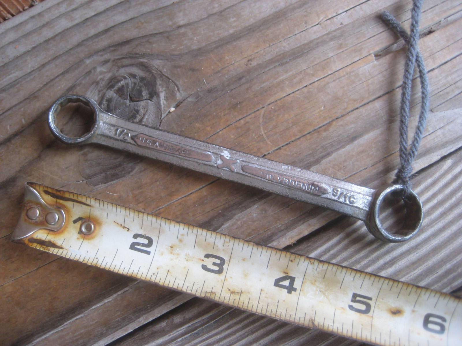 1930s Vintage BRIDGEPORT HARDWARE MFG. CO. *** 1/2″ & 9/16″ Box End Wrench USA