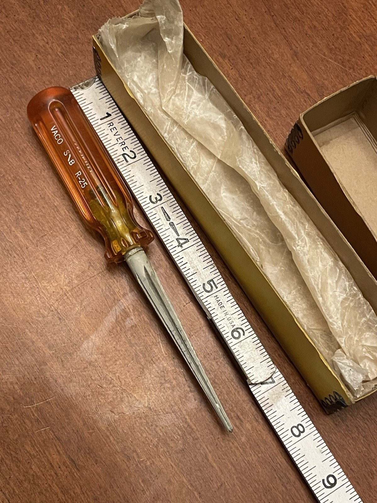 Vintage Vaco Tools Screwdriver Handle Reamer