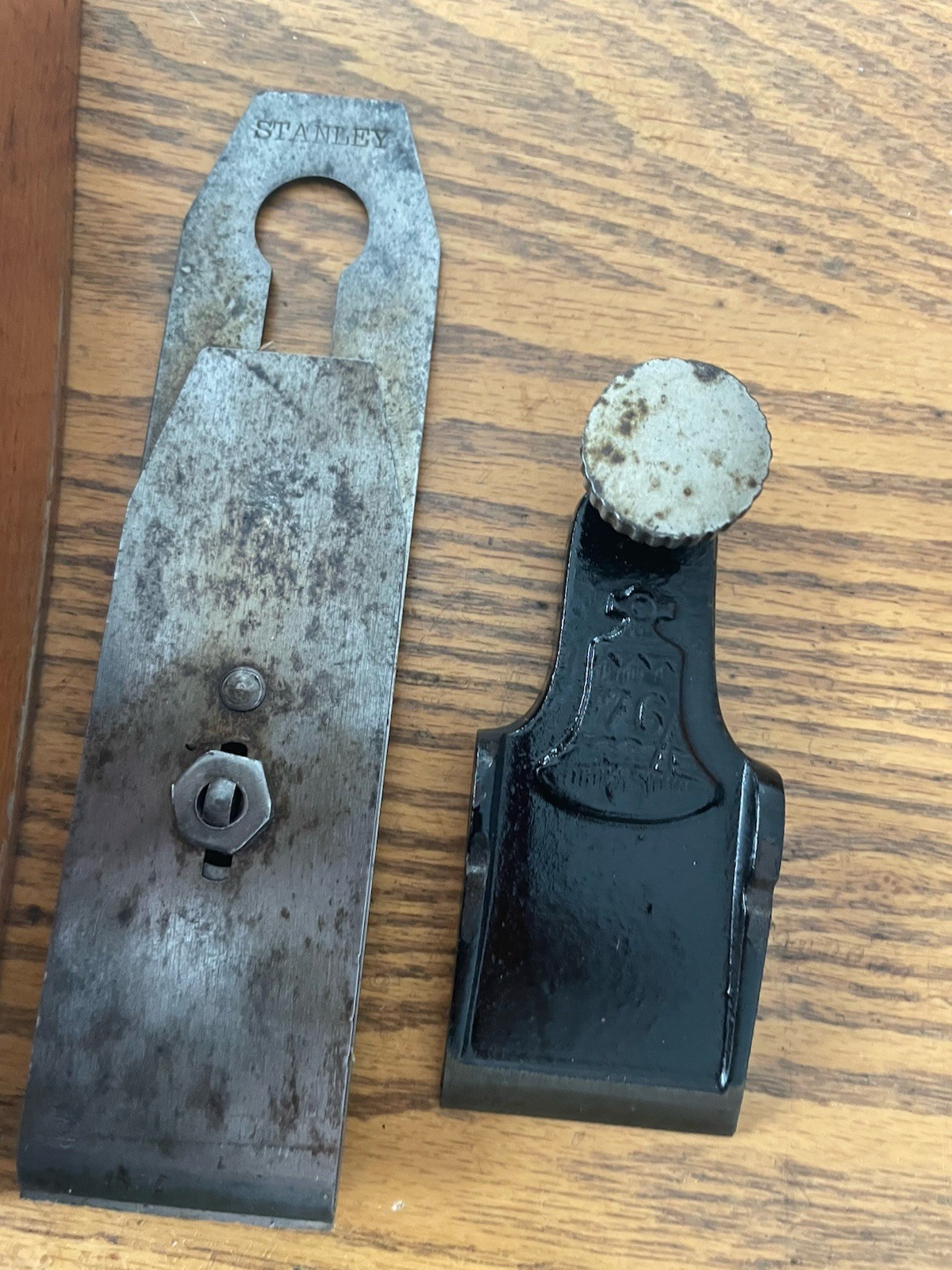 Vintage Stanley 8″ Early “Liberty Bell” Transitional Plane Collectible WW USA