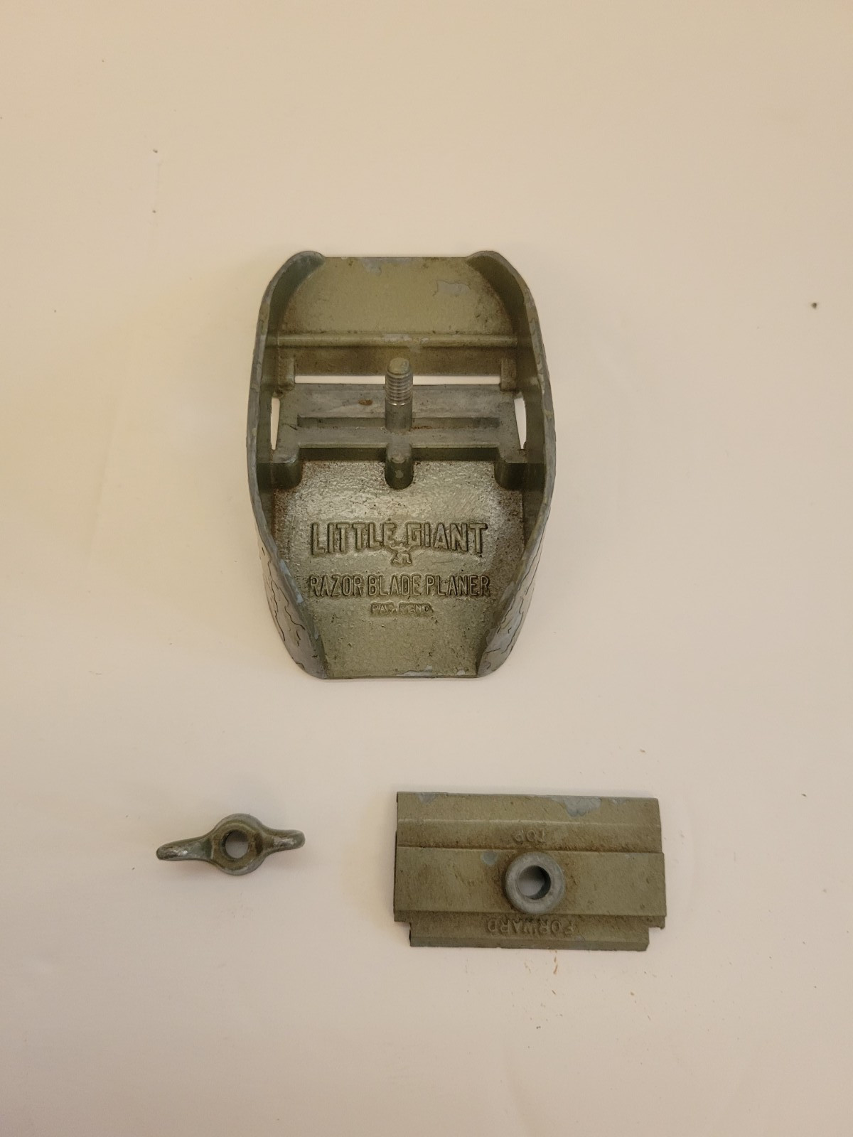 Lot of 2 Vintage Little Giant Razor Blade Planer Flat & Curved Plane SHIPS FREE