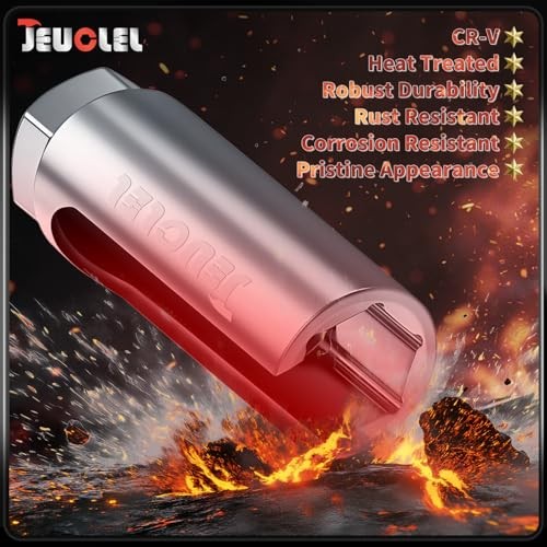 22mm 7/8″ Oxygen Sensor Socket, 1/2″ Drive O2 Removal Tool, CR-V Steel