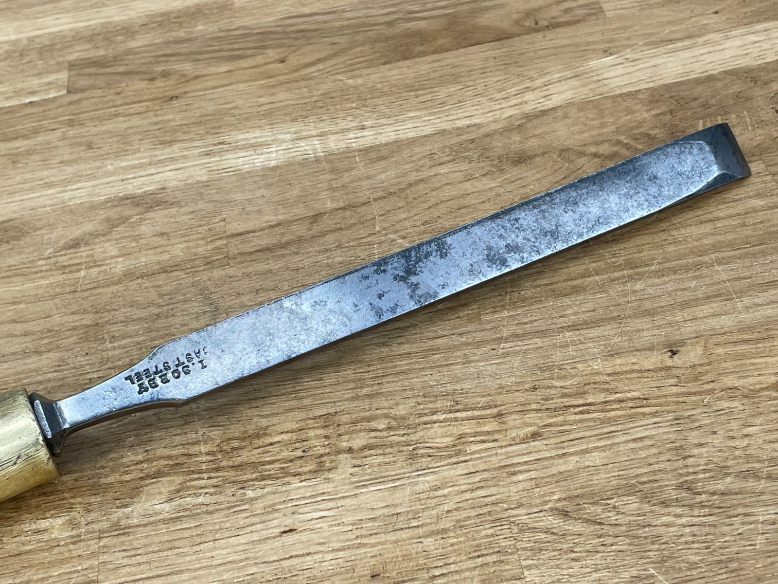 Vintage Heavy Duty I SORBY 5/8″ Sash Mortice Chisel Woodworking Tool